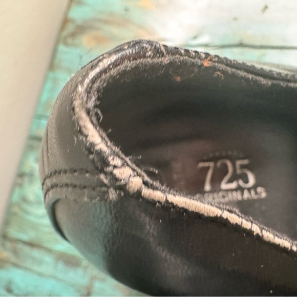 Vintage 725 Originals Black Chunky Heeled Loafers Size 9 - Picture 10 of 15